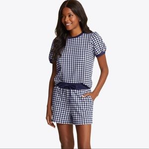 XS Draper James 2-piece gingham short sleeve and shorts set